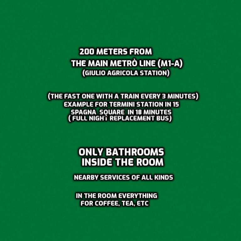 B&B Near Metro' Central Line - Only Wc In The Rooms 15 Minutes To Termini Station 20 To Spagna Square - In The Night Bus Roma Eksteriør bilde